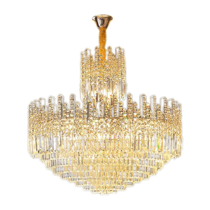 Lámpara de Araña de Cristal Elegante y Lujosa para Hotel, Lámpara Colgante de Techo para Vestíbulo de Hotel - Product Image 4
