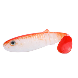 WEIHE 9cm 5,8g PVC Künstlicher Weichköder mit 3D-Fischaugen Mehrfarbig für Marlin & Hecht Meer- & Seenfischerei - Product Image 6