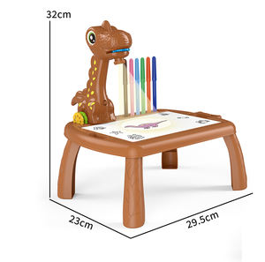 2022 детские развивающие игрушки нового дизайна 3 в 1 электронный проектор игрушка для рисования Светодиодная доска для рисования для детей - Product Image 2