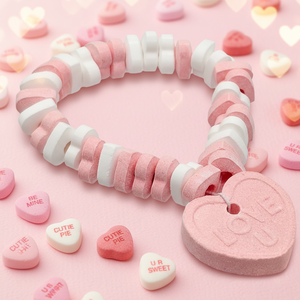 Nuovi Braccialetti <span class=keywords><strong>a</strong></span> Forma di <span class=keywords><strong>Cuore</strong></span> con <span class=keywords><strong>Caramelle</strong></span> per San Valentino, Bracciali con <span class=keywords><strong>Caramelle</strong></span> Originali in Vendita all'Ingrosso - Product Image 1