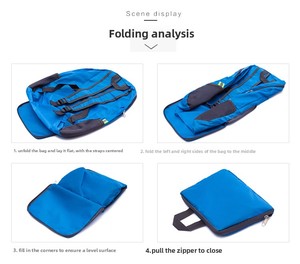 Mochila Deportiva Oxford Plegable de Doble Correa, Transpirable, Impermeable, Portátil, Unisex, para Senderismo, Viajes, Escuela, Venta al Por Mayor - Product Image 3