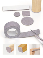 Protections de pieds de meubles en nylon autocollantes antidérapantes écologiques durables lavables silencieuses pour chaises et tapis de sol en bois pour la maison
