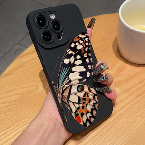 Funda <span class=keywords><strong>de</strong></span> teléfono <span class=keywords><strong>de</strong></span> TPU con diseño <span class=keywords><strong>de</strong></span> mariposa a color y orificio para cámara profesional, compatible con <span class=keywords><strong>iPhone</strong></span> 11 12 13 14 15 16 Pro Max - Product Image 3