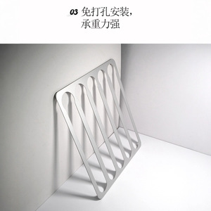 Estante de almacenamiento para cápsulas de café, soporte de aluminio para montaje en pared con capacidad para 30 cápsulas, para gabinete de cocina, superficie de azulejos, acabado esmerilado - Product Image 4