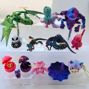 Luckykoo Lindos Mini Juguetes Antiestrés de Anaconda Impresos <span class=keywords><strong>en</strong></span> 3D para Niños, Juego de Ensamblaje de Serpiente con Ojos Impresos <span class=keywords><strong>en</strong></span> 3D y Serpiente <span class=keywords><strong>en</strong></span> el Interior - Product Image 4