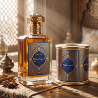 Étiquettes de parfum personnalisées de marque privée, autocollants estampés à l'or pour produits cosmétiques haut de gamme