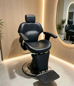 Light luxury hair salon <b>chair</b> with adjustable adjustable footrest and adjustable lift - Product Image 1