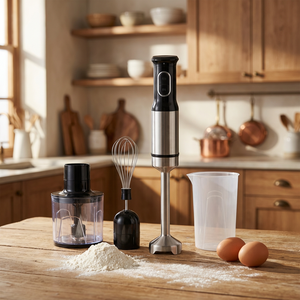 ชุดเครื่องปั่นมืออเนกประสงค์ 3 in 1 พร้อมเครื่องบดสับ ตะกร้อตี และถ้วยตวง 1200W สำหรับทุกความต้องการในครัว - Product Image 6