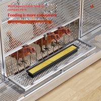 Poulailler respirant en fer pour l'intérieur et l'extérieur, grande cage de collecte d'œufs avec filet métallique