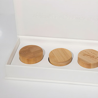 Crème Visage Lip Mud 5g Pot en Verre Couvercle en Bambou Coffret Magnétique Soin de la Peau Personnalisable Couleur Logo Commande en Gros Fournisseur