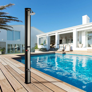 Corps en PVC de grande capacité CYEN avec panneau en acier inoxydable pour lavage des pieds, <span class=keywords><strong>douche</strong></span> <span class=keywords><strong>solaire</strong></span> légère pour l'extérieur au bord de la <span class=keywords><strong>piscine</strong></span> - Product Image 6