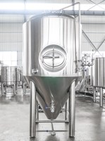 Cuve de Fermentation de Bière Artisanale 1000L – Récipient sous Pression pour Brasserie, Équipement de Brassage de Bière Domestique et Commercial