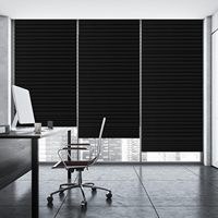 Persianas Temporales Opacas, Sin Herramientas, Cortables a Medida, de Tela, Papel, Plisadas, Adhesivas, para Ventanas