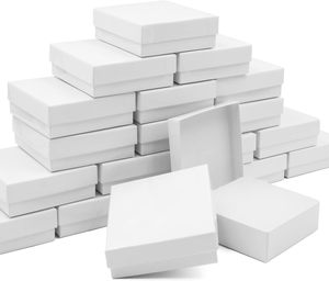 Boîtes d'emballage de bijoux de luxe imprimées sur mesure avec insert en mousse de velours pour petits anneaux, boucles d'oreilles, colliers, emballage de bijoux - Product Image 1