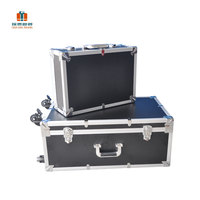 Boîte à canne et outils de maquillage, avec chariot, taille personnalisée, matériaux métalliques, étui de vol en aluminium pour DJ