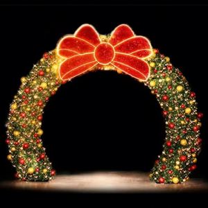 Décorations lumineuses de Noël géantes LED de haute qualité pour l'extérieur, motifs lumineux 3D en forme d'arche LED - Product Image 5