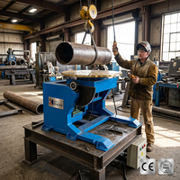 Table de soudage rotative de 300 kg facile à utiliser, positionneur de soudage rotatif compact pour soudage de joint circulaire