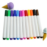 Stylo effaçable à l'eau pour tableau blanc, coloré, pour étudiants, dessin, encre rechargeable, marqueur à pointe fine pour bureau