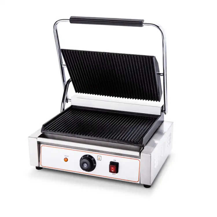 Commercial Electric Contact Panini Grill/Toaster Outdoor And Home Use Kitchen Equipment Food Machine