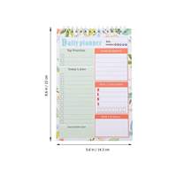Planificateur de tâches hebdomadaire, carnet en spirale en tissu, bloc-notes auto-adhésif, rappel quotidien, liste de choses à faire, bloc-notes détachable, calendrier, carnet de travail