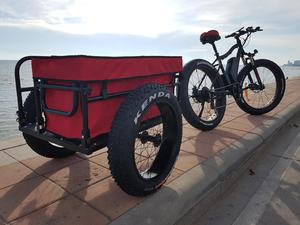 Remorques de plage à vitesse unique de 20 pouces <span class=keywords><strong>Remorque</strong></span> à sac étanche à deux roues avec fourche en acier - Product Image 3