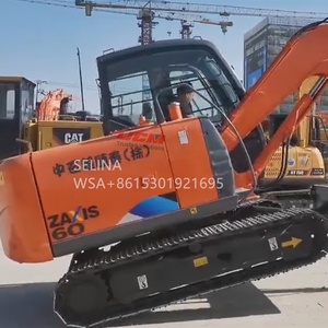Excavadora de 6 toneladas de segunda mano japonesa original de la marca Hitachi, máquina excavadora de orugas de segunda mano ZX60 fabricada en Japón - Product Image 1
