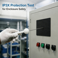 IEC 61032 IEC 60335 IP3X Test Probe C 2.5mm Steel Rod for Electrical Enclosure Testing