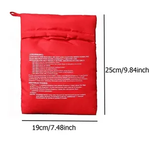 ReusablePotato Bag Express <span class=keywords><strong>Microondas</strong></span> Potato Cooker Bag Cocinar Patatas al horno Patatas perfectas 4 minutos Red Baked Pouch - Product Image 6