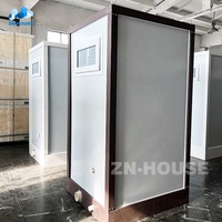 Module de conteneur préfabriqué de luxe, mobile et démontable, pour douche, toilettes, sanitaire et salle de bain, adapté aux écoles et supermarchés