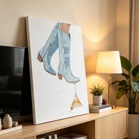 Kit de peinture au diamant 5D fait main, toile 30x40cm, art en strass DIY, décoration minimaliste moderne pour la maison