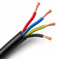 Câble d'alimentation industriel flexible H05VV-F, norme européenne, 300/500V, PVC, multiconducteurs, cuivre sans oxygène, CE CPR, pour usage domestique