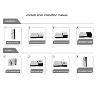 Coque de refroidissement de remplacement pour console PS5 Slim DE, coque pour console de jeu PlayStation 5 Slim Digital Edition, accessoire de protection