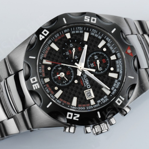 Montre de plongée pour homme haut de gamme 10 ATM, logo personnalisé OEM, montres de plongée en acier inoxydable pour homme - Product Image 1