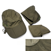 Casquette d'extérieur 2026 tendance, couleur unie, protection solaire, impression en relief, couvre-visage intégral, avec logo personnalisé