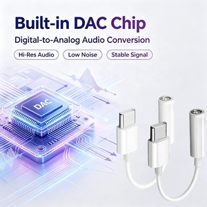 <span class=keywords><strong>Cable</strong></span> Adaptador de Audio USB C Macho <span class=keywords><strong>a</strong></span> Hembra AUX, Conector Chapado en Oro, Tipo C <span class=keywords><strong>a</strong></span> 3.5mm para Auriculares - Product Image 2