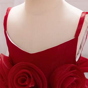 <span class=keywords><strong>Robe</strong></span> d'été, de printemps, d'automne et d'hiver en satin rouge pas cher sans manches pour bébés filles, vêtements pour bébés de 0 à 12 <span class=keywords><strong>mois</strong></span> - Product Image 6