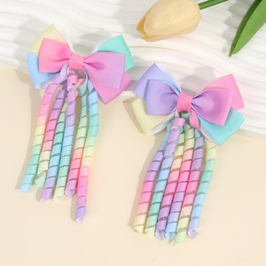 Pinzas para el Cabello con Lazo de Cinta Grosgrain Personalizables |   Directo de Fábrica |   Accesorios para el Cabello para Niños - Product Image 4
