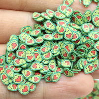 4 Stijlen Schattige Avocado Schijfjes Polymer Clay Sprinkles voor Nagelkunst DIY Decoratie Slime Benodigdheden Sneeuwbol Tumbler Vullingen
