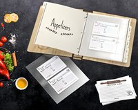 Carpeta de Anillas A4 (8.5x11) de Madera con Tapa Dura, para Diario, Álbum de Fotos, Libro de Cocina, Recetas