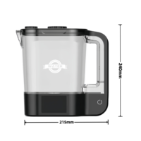 Bouteille Générateur d'Eau à Hydrogène Moléculaire H2 de Haute Qualité, Petites Molécules d'Eau, Facile à Absorber, Idéale pour un Usage Domestique