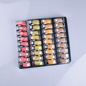 Vassoio da imballaggio <span class=keywords><strong>Macaron</strong></span> in plastica usa e getta per alimenti per animali domestici riciclabili scatole da imballaggio <span class=keywords><strong>Macaron</strong></span> rettangolari - Product Image 6