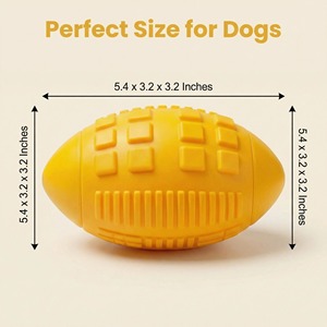 Jouets pour chiens qui couinent OEM/ODM pour mâcheurs agressifs, balle à mâcher en caoutchouc pour chiots avec couineur, jouet pour animaux de compagnie presque indestructible et durable - Product Image 3