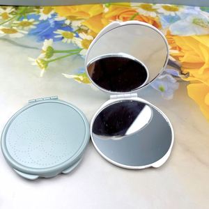 Cosmetic Mirror Mini Pocket Hand Mirror Round Double Sided Fold Portable Mini Pocket <b>Vanity</b> Mirror - Product Image 3
