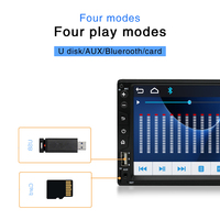 Autoradio 7 pouces 2 Din avec mirrorlink MP5, lecteur DVD, vidéo, BT, FM, Audio, USB, AUX, Autoradio + caméra de recul, Autoradio