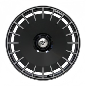 Rines Forjados Hunt, Gran Venta, 20 21 <span class=keywords><strong>22</strong></span> Pulgadas, Aleación, 5x114.3, Diseño de Pastel Negro para Range Rover, Maserati, Porsche, Rines de Lujo - Product Image 3