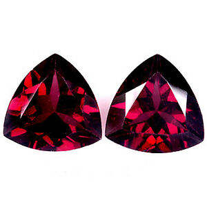 12มิลลิเมตรล้านล้านตัดจากธรรมชาติโกเมนสีแดงโกเมนขายส่งราคาโรงงานที่มีคุณภาพสูงเพชรพลอยหลวมเหลี่ยมเพชรพลอยต่อคู่กะรัต - Product Image 3