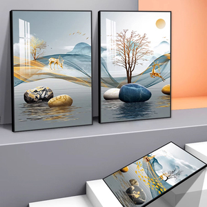 Décoration Murale Nordique pour Salon, Peinture Moderne et Simple pour Fond <span class=keywords><strong>de</strong></span> Canapé, Ambiance <span class=keywords><strong>Salle</strong></span> à <span class=keywords><strong>Manger</strong></span>, Murale <span class=keywords><strong>de</strong></span> Chambre à Coucher - Product Image 3