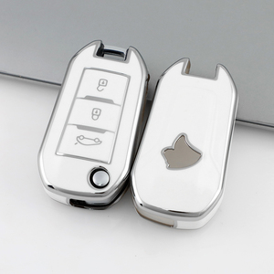 เคสกุญแจรถยนต์ TPU พรีเมียมแบบนิ่ม สำหรับ <span class=keywords><strong>Peugeot</strong></span> Citroen Pegaso IKCO พร้อมพวงกุญแจและอุปกรณ์เสริม - Product Image 2