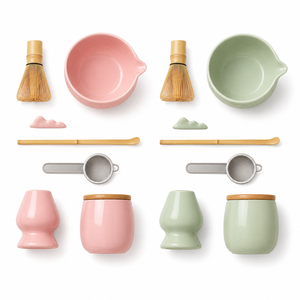 Custom Bamboo Chasen Matcha Whisk <b>Gift</b> Set Zhejiang Eco-Friendly Classic Design High Quality Ceramic Bowls - Product Image 6