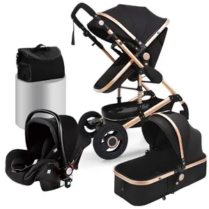 Coches Para Bebes. 3-in-1 שילוב תינוק Pram Pushchair עם מכונית מושב תינוק מערכת נסיעות בייבי עגלת 3 In1 עם מכונית מושב